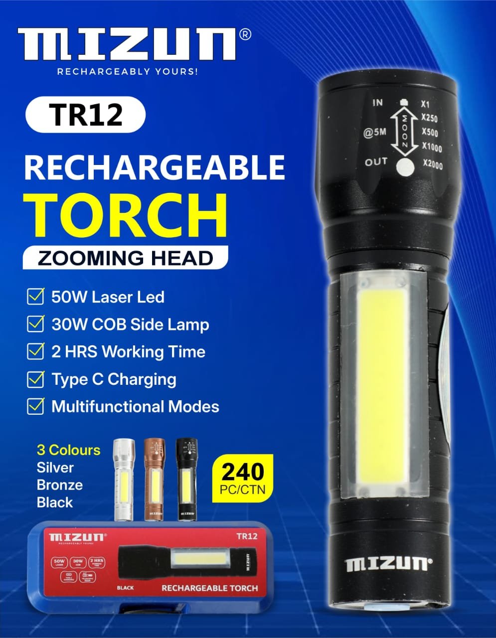 Rechargable Torch TR12